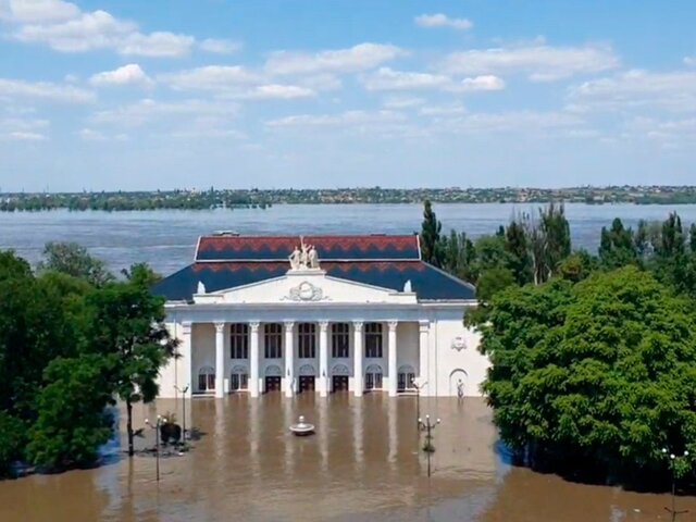 Власти Новокаховского округа сообщили о полностью затопленных трех населенных пунктах