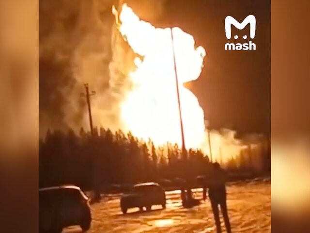Газопровод взорвался в Свердловской области