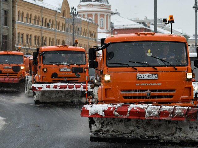 Городские службы Москвы переведены в режим повышенной готовности из-за снегопада
