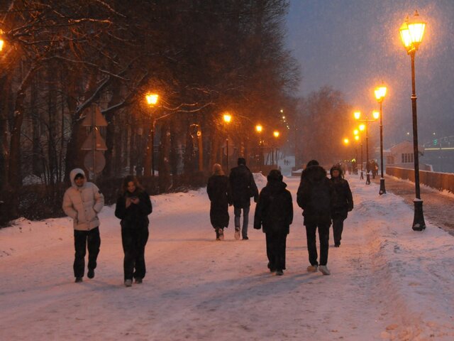 МЧС предупредило москвичей о снеге и гололедице в ночь на понедельник