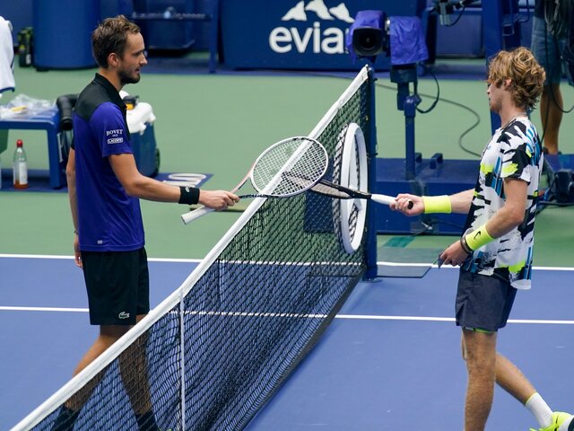 Медведев и Рублев стали первыми за 14 лет россиянами-соперниками в финале турнира ATP