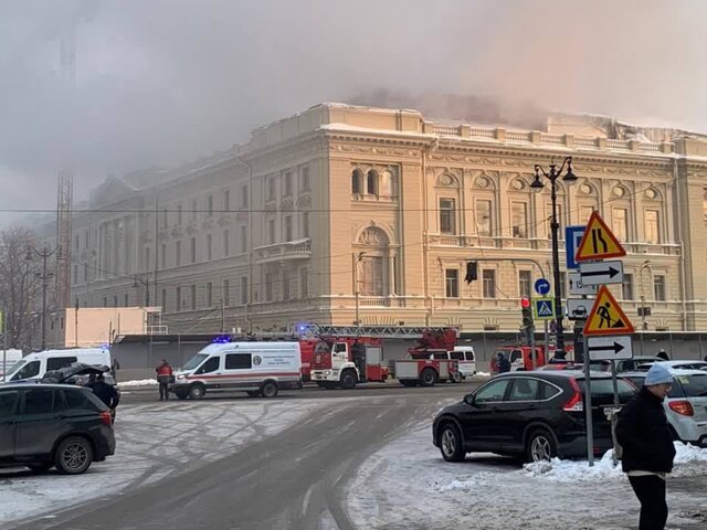 Пожар в Петербургской консерватории ликвидировали