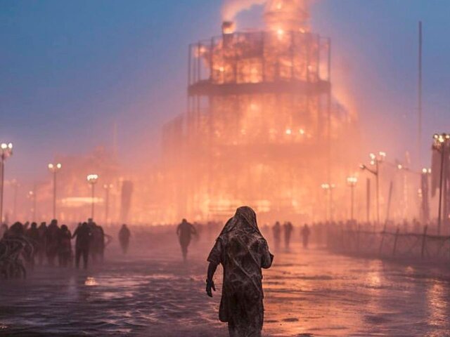 Главный арт-объект фестиваля Burning Man в США не сожгли из-за дождя