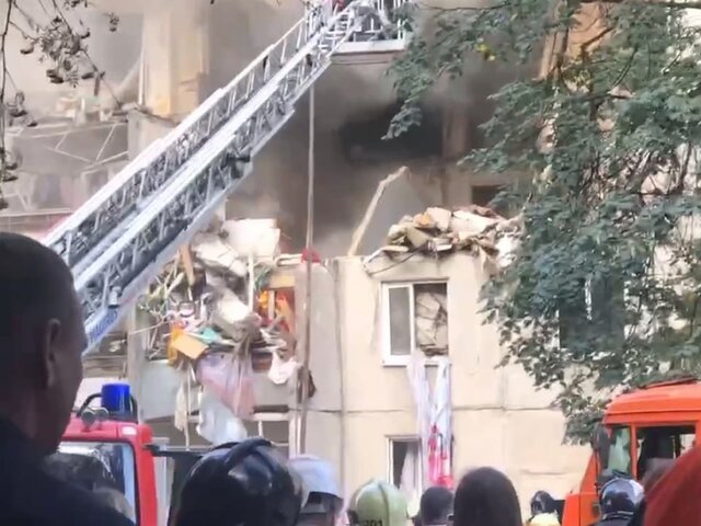 Второй за день пожар произошел на месте взрыва газа в Балашихе