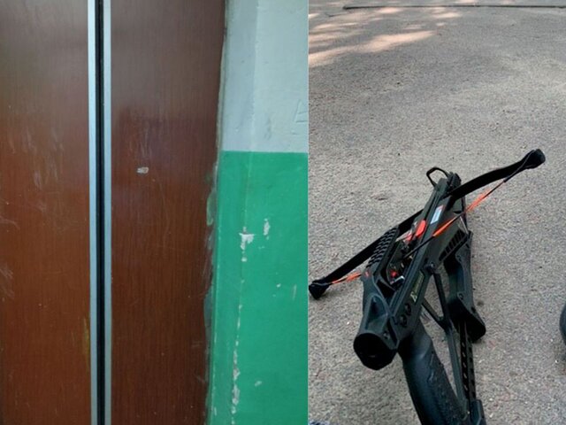 В Воронеже женщина с арбалетом попыталась помешать установке лифтов в доме