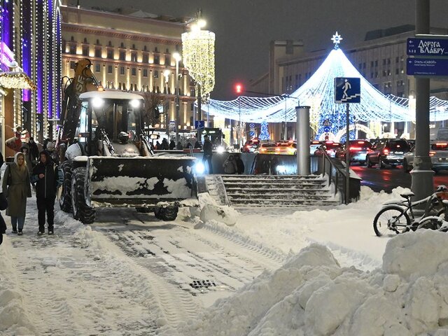 Количество выпавшего за сутки в Москве снега превысило норму в 1,5 раза