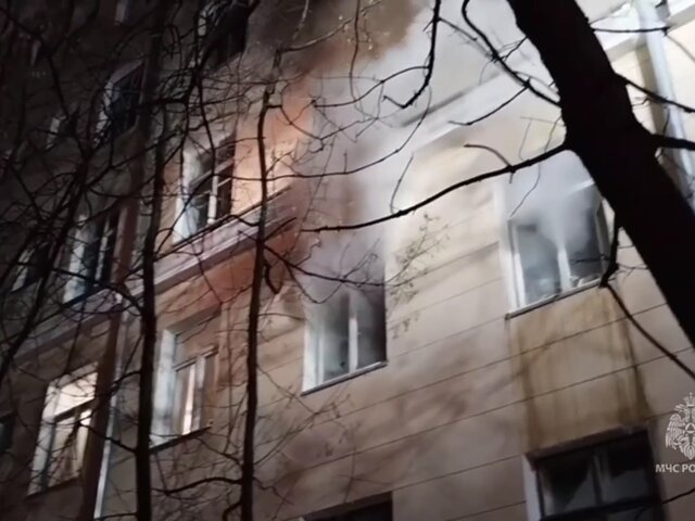 Пожар в жилом доме на проспекте Мира в Москве ликвидировали
