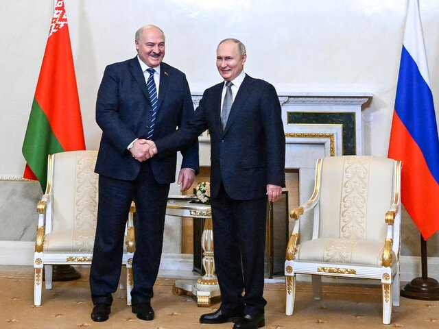 Путин поблагодарил Александра Лукашенко за приезд в Санкт-Петербург