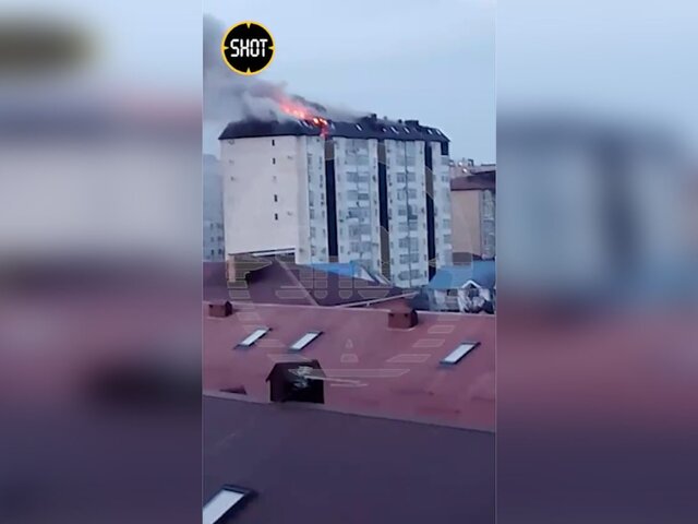 Мансарда жилого дома загорелась в Анапе на площади 1 тыс 